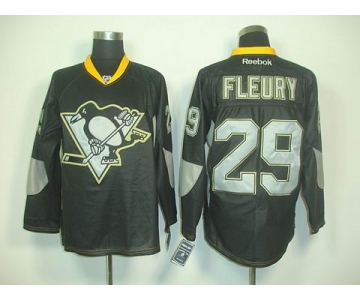 nhl jerseys pittsburgh penguins #29 fleury black[2011 new]