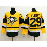 nhl jerseys pittsburgh penguins #29 fleury m&n yellow