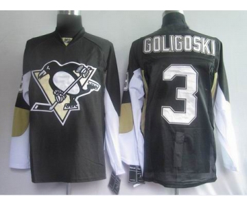 nhl jerseys pittsburgh penguins #3 goligoski black