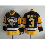 nhl jerseys pittsburgh penguins #3 maatta black-yellow[maatta]