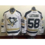 nhl jerseys pittsburgh penguins #58 letang white[2015 Stadium Series]