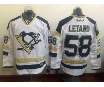 nhl jerseys pittsburgh penguins #58 letang white[2015 Stadium Series]