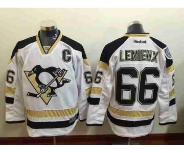 nhl jerseys pittsburgh penguins #66 lemieux white[patch C][2015 Stadium Series]