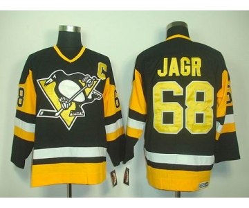 nhl jerseys pittsburgh penguins #68 jagr black[2011 new]