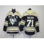 nhl jerseys pittsburgh penguins #71 malkin black-cream[pullover hooded sweatshirt patch A]