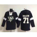 nhl jerseys pittsburgh penguins #71 malkin black-white[pullover hooded sweatshirt]