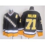 nhl jerseys pittsburgh penguins #71 malkin black-yellow[new]