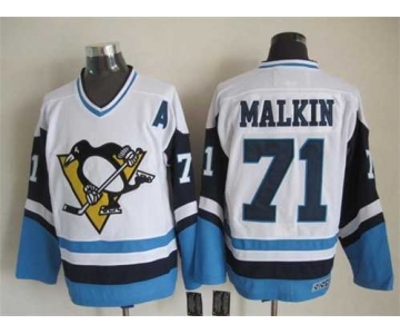 nhl jerseys pittsburgh penguins #71 malkin white-blue[patch A][2015 new]