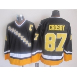 nhl jerseys pittsburgh penguins #87 crosby black-yellow[new]