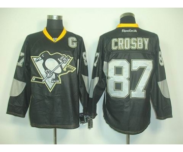 nhl jerseys pittsburgh penguins #87 crosby black[2011 new]