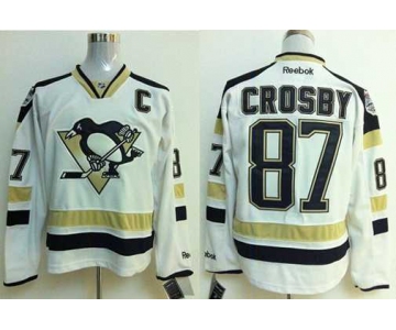 nhl jerseys pittsburgh penguins #87 crosby white[2014 new stadium]