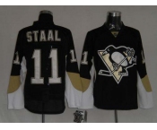 nhl pittsburgh penguins #11 staal black