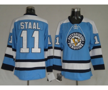 nhl pittsburgh penguins #11 staal blue