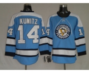 nhl pittsburgh penguins #14 kunitz blue