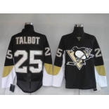 nhl pittsburgh penguins #25 talbot black