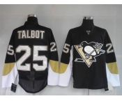 nhl pittsburgh penguins #25 talbot black