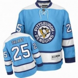 nhl pittsburgh penguins #25 talbot blue