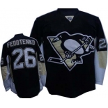 nhl pittsburgh penguins #26 fedotenko black