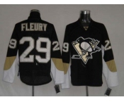 nhl pittsburgh penguins #29 fleury black