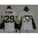 nhl pittsburgh penguins #29 fleury white