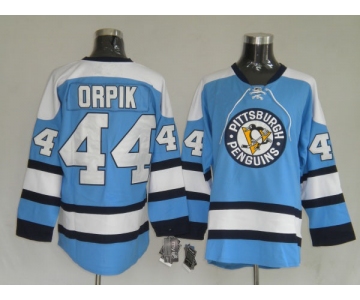 nhl pittsburgh penguins #44 orpik blue