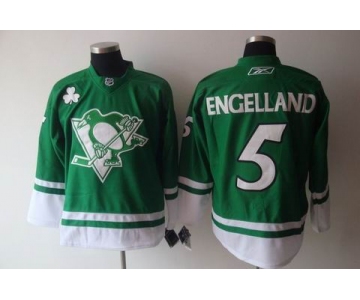 nhl pittsburgh penguins #5 engelland green [2011 new]