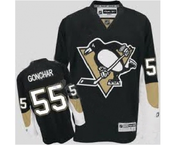 nhl pittsburgh penguins #55 gonchar black