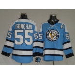 nhl pittsburgh penguins #55 gonchar blue