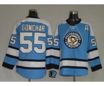 nhl pittsburgh penguins #55 gonchar blue