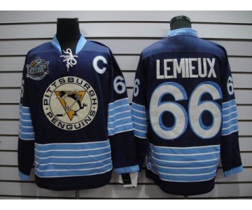 nhl pittsburgh penguins #66 lemieux blue [2011 winter classic]