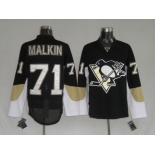 nhl pittsburgh penguins #71 malkin black