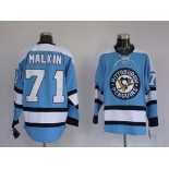 nhl pittsburgh penguins #71 malkin blue