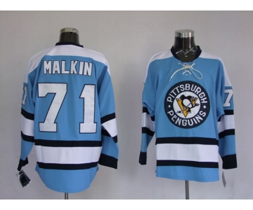 nhl pittsburgh penguins #71 malkin blue