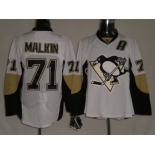 nhl pittsburgh penguins #71 malkin white