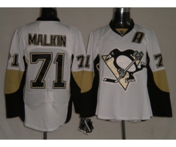 nhl pittsburgh penguins #71 malkin white