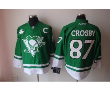 nhl pittsburgh penguins #87 crosby green [2011 new]