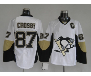 nhl pittsburgh penguins #87 crosby white