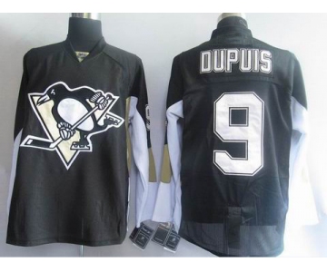 nhl pittsburgh penguins #9 dupuis black