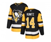 Youth Adidas Pittsburgh Penguins #14 Chris Kunitz Black Home Authentic Stitched NHL Jersey