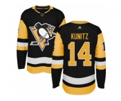 Youth Adidas Pittsburgh Penguins #14 Chris Kunitz Premier Black Home NHL Jersey