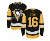 Youth Adidas Pittsburgh Penguins #16 Eric Fehr Premier Black Home NHL Jersey