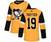 Youth Adidas Pittsburgh Penguins #19 Bryan Trottier Authentic Gold Alternate NHL Jersey