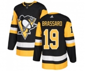 Youth Adidas Pittsburgh Penguins #19 Derick Brassard Authentic Black Home NHL Jersey