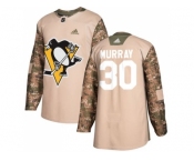 Youth Adidas Pittsburgh Penguins #30 Matt Murray Camo Authentic 2017 Veterans Day Stitched NHL Jersey