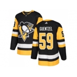 Youth Adidas Pittsburgh Penguins #59 Jake Guentzel Black Home Authentic Stitched NHL Jersey