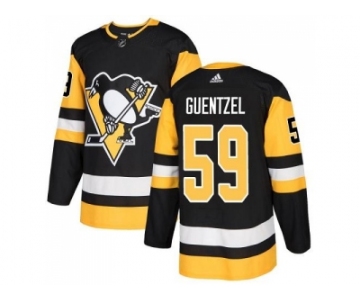 Youth Adidas Pittsburgh Penguins #59 Jake Guentzel Black Home Authentic Stitched NHL Jersey