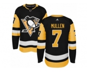 Youth Adidas Pittsburgh Penguins #7 Joe Mullen Premier Black Home NHL Jersey