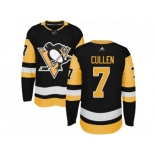 Youth Adidas Pittsburgh Penguins #7 Matt Cullen Authentic Black Home NHL Jersey