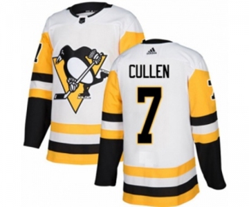 Youth Adidas Pittsburgh Penguins #7 Matt Cullen Authentic White Away NHL Jersey