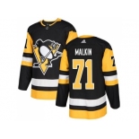 Youth Adidas Pittsburgh Penguins #71 Evgeni Malkin Black Home Authentic Stitched NHL Jersey